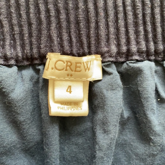 J.Crew Navy Sidewalk Cotton Mini Skirt - Picture 3 of 4